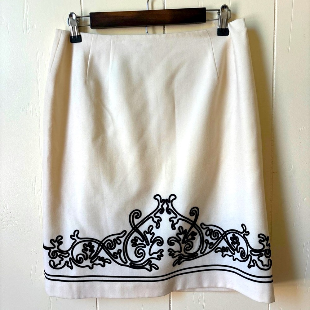 Black and White Designed Skirt